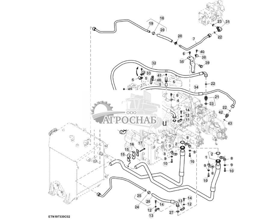 Гидравлические линии, высокий расход, без PTO, мост с двухступенчатым редуктором (23) (805439 - ) - ST927404 672.jpg